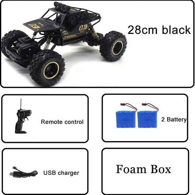 1:12 High-Speed 4WD RC Car - 37cm Off-Road Electric Vehicle