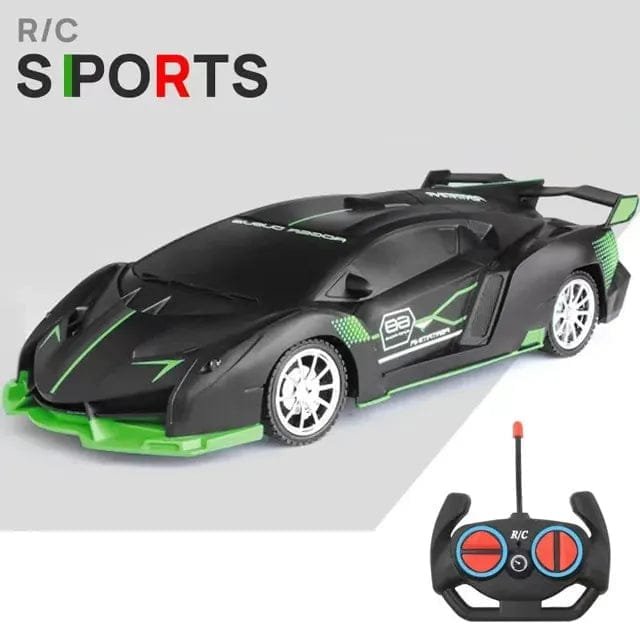 1/18 RC Sports Car with LED Light - 2.4G High-Speed Drift Toy