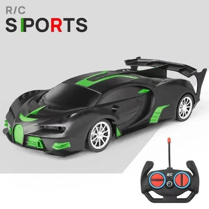 1/18 RC Sports Car with LED Light - 2.4G High-Speed Drift Toy