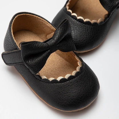 Infant Bowknot Mary Janes - Non-Slip Rubber Sole Baby Casual Shoes