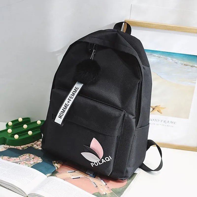 5Pc Harajuku Kawaii School & Laptop Bag Set for Teen Girls