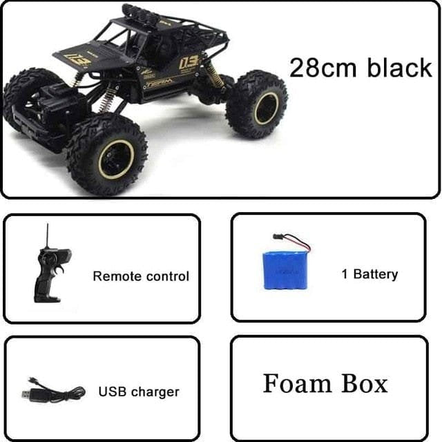 1:12 High-Speed 4WD RC Car - 37cm Off-Road Electric Vehicle