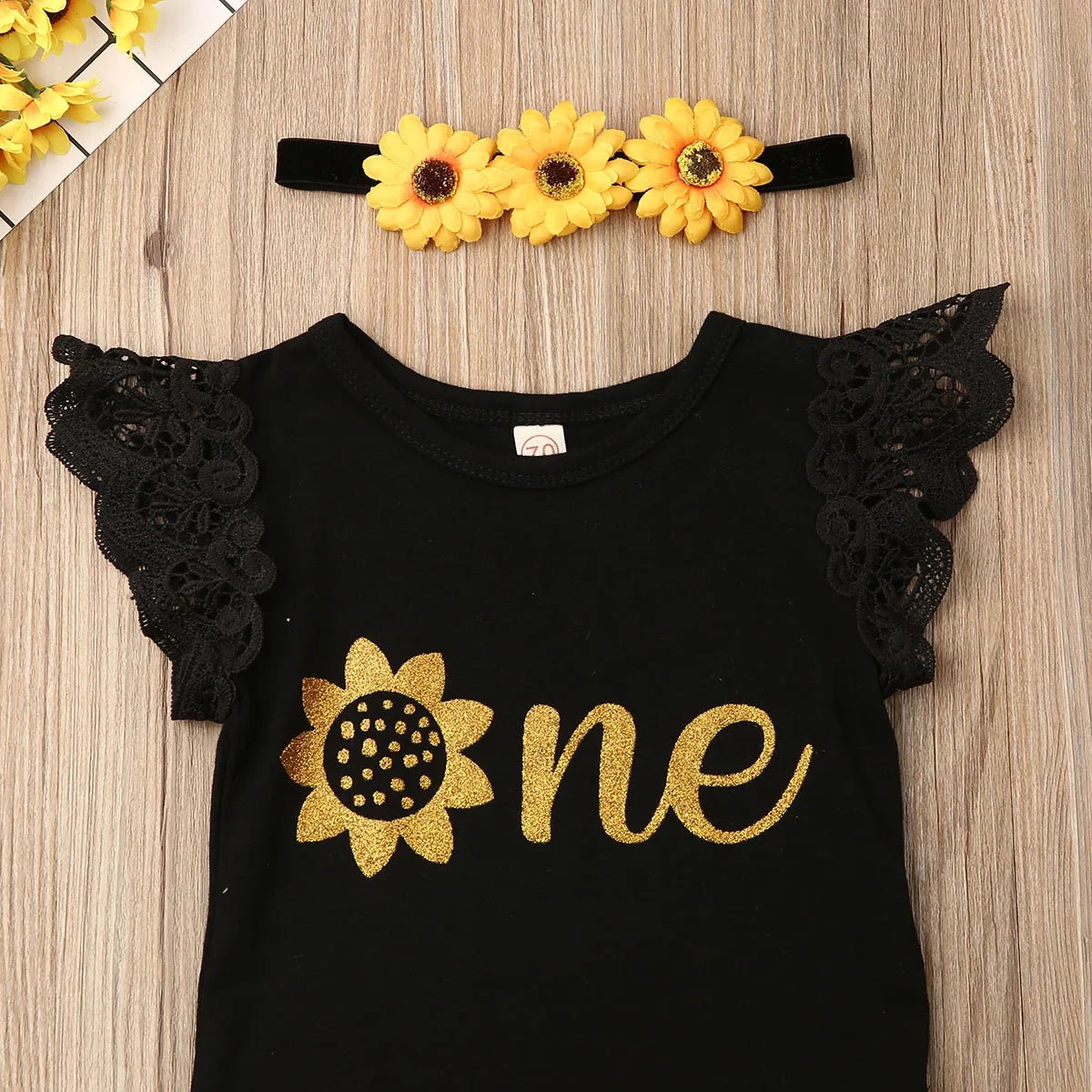 3Pc Lace Ruffle Romper & Tulle Skirt Set - Baby Girl, Newborn