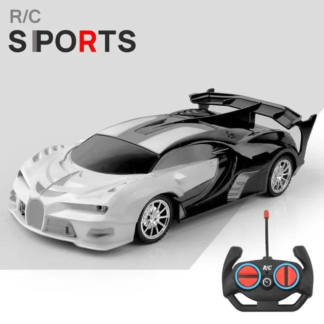 1/18 RC Sports Car with LED Light - 2.4G High-Speed Drift Toy