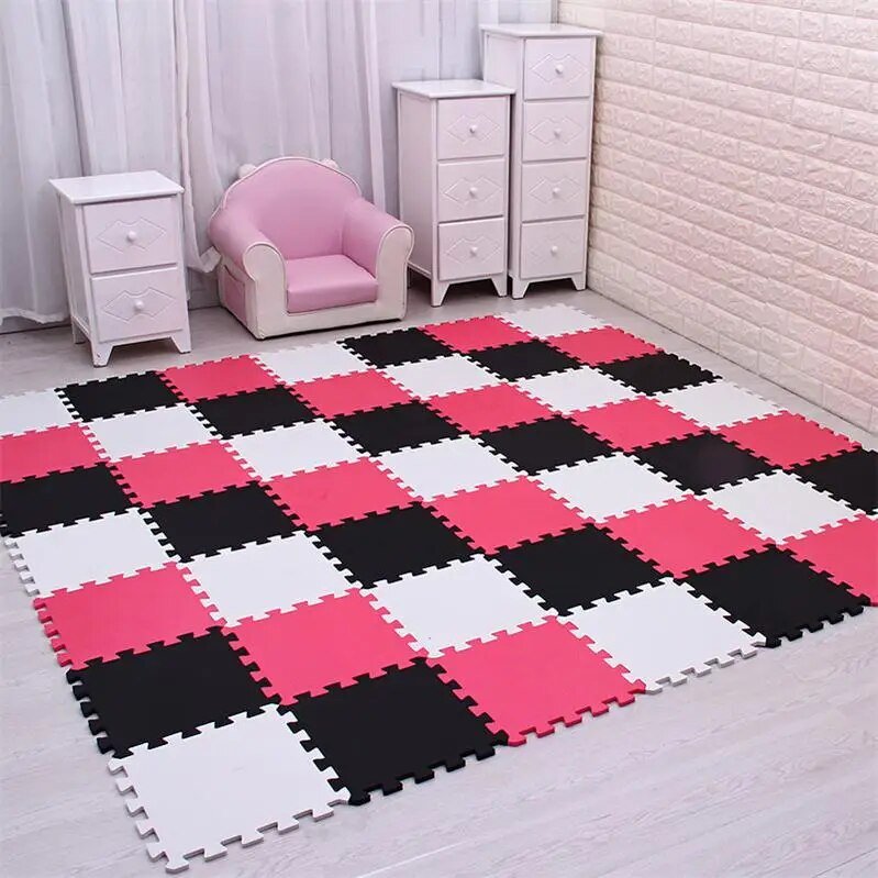 EVA Foam Baby Puzzle Play Mat - 29cm Interlocking Tiles for Kids