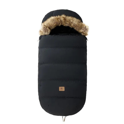 Winter Stroller Footmuff: Waterproof and Windproof, Fur Collar, 0-3T