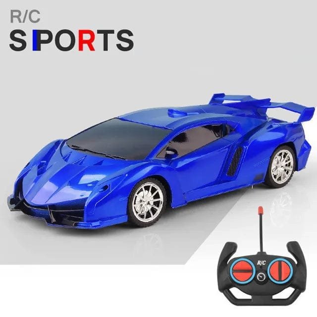 1/18 RC Sports Car with LED Light - 2.4G High-Speed Drift Toy