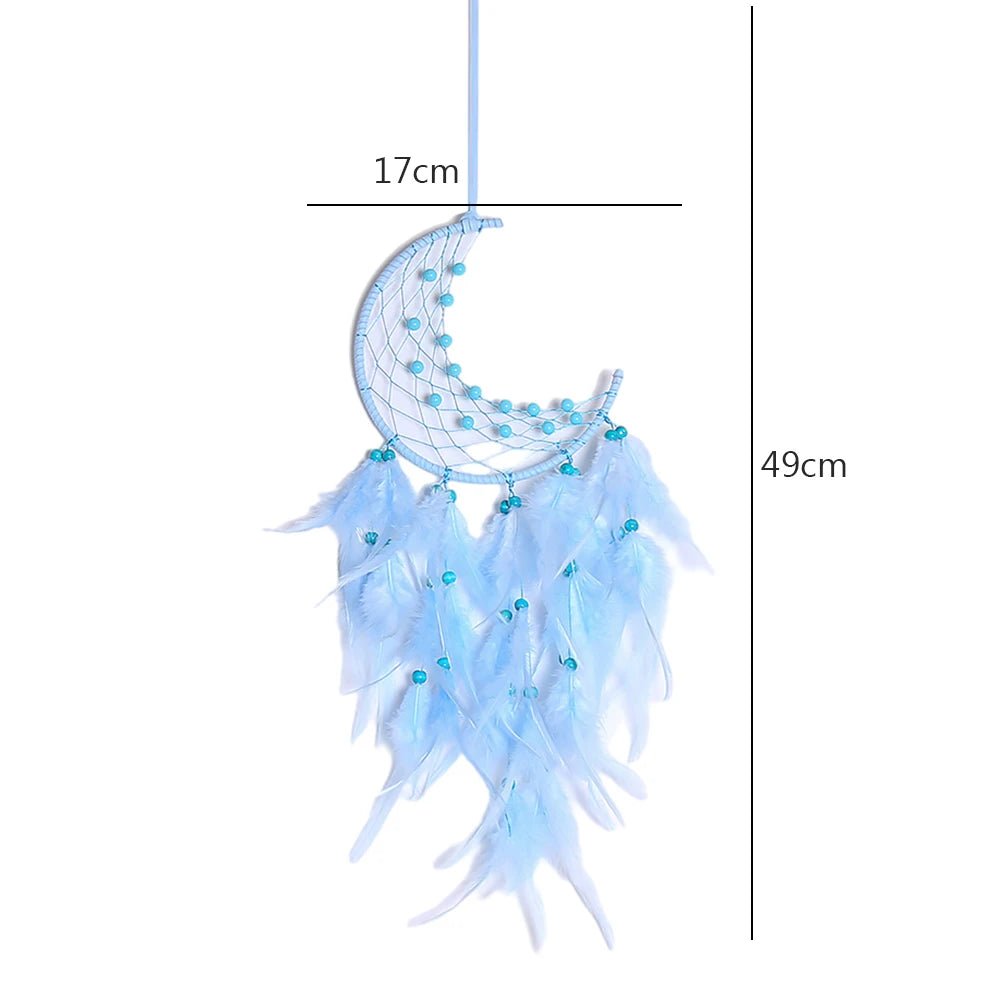 Handmade Indian Dream Catcher with Rattan & Feathers