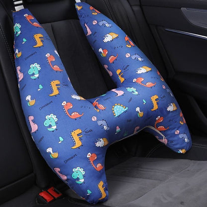 U-Shape Kids Travel Pillow with Cute Animal Pattern