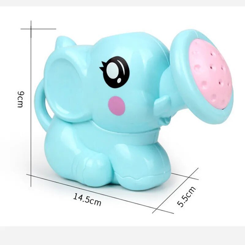 Elephant Water Spray Baby Bath Toy with Storage Mesh Bag