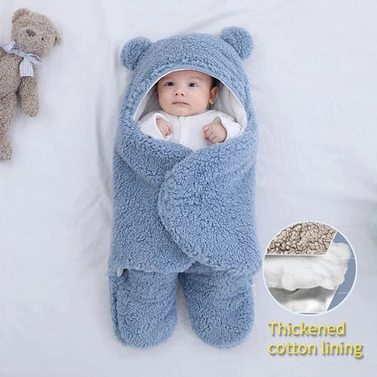 Thick Fleece Newborn Sleep Bag with Cotton Lining