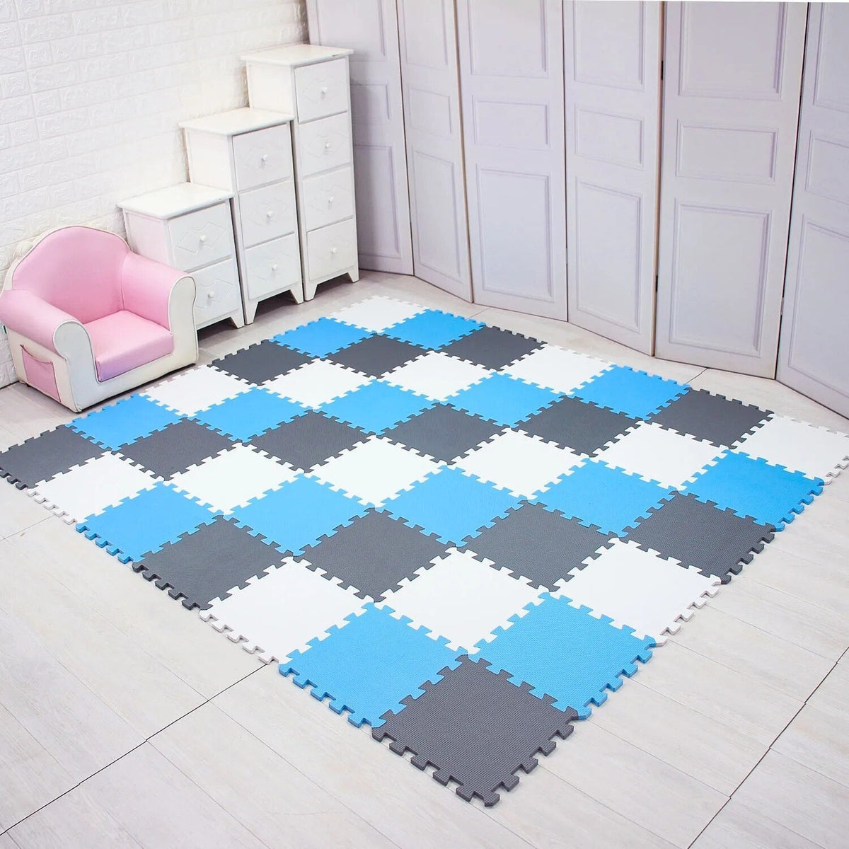 EVA Foam Baby Puzzle Play Mat - 29cm Interlocking Tiles for Kids