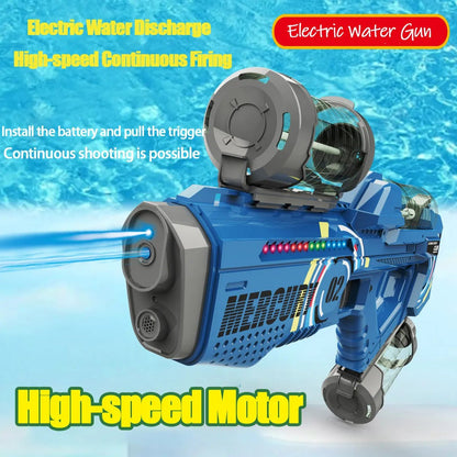Automatic Water Gun with Light for Kids' Summer Fun