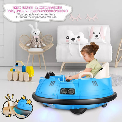 Kids Ride-On Bumper Car with 360° Spin
