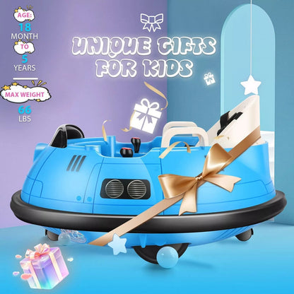 Kids Ride-On Bumper Car with 360° Spin