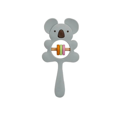 1PC Koala & Elephant Silicone Teether Handbell Rattles