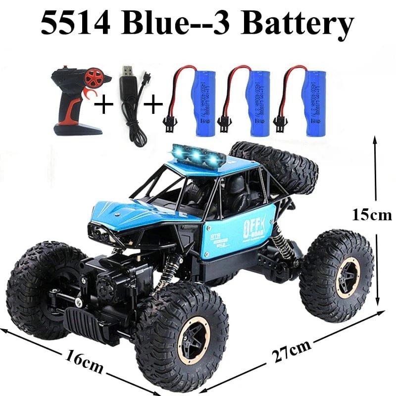 Paisible 4WD RC Car with Bubble Machine - Rock Crawler Toy