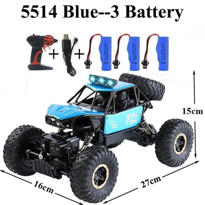 Paisible 4WD RC Car with Bubble Machine - Rock Crawler Toy