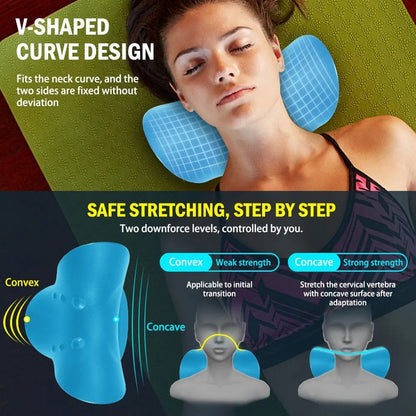 Neck & Shoulder Relaxer Stretcher - Cervical Traction Pillow