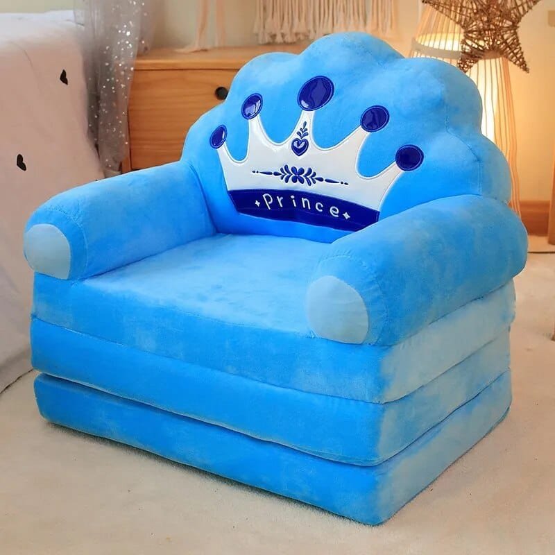 Plush Stuffed Animal Baby Support Seat - Soft Sofa for Learning to Sit
