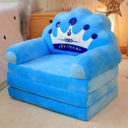 Plush Stuffed Animal Baby Support Seat - Soft Sofa for Learning to Sit