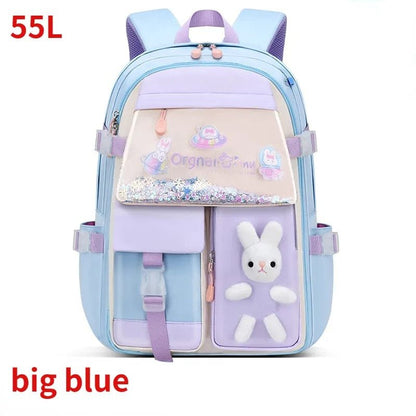 Waterproof Children's Backpack: Large Capacity with Pockets