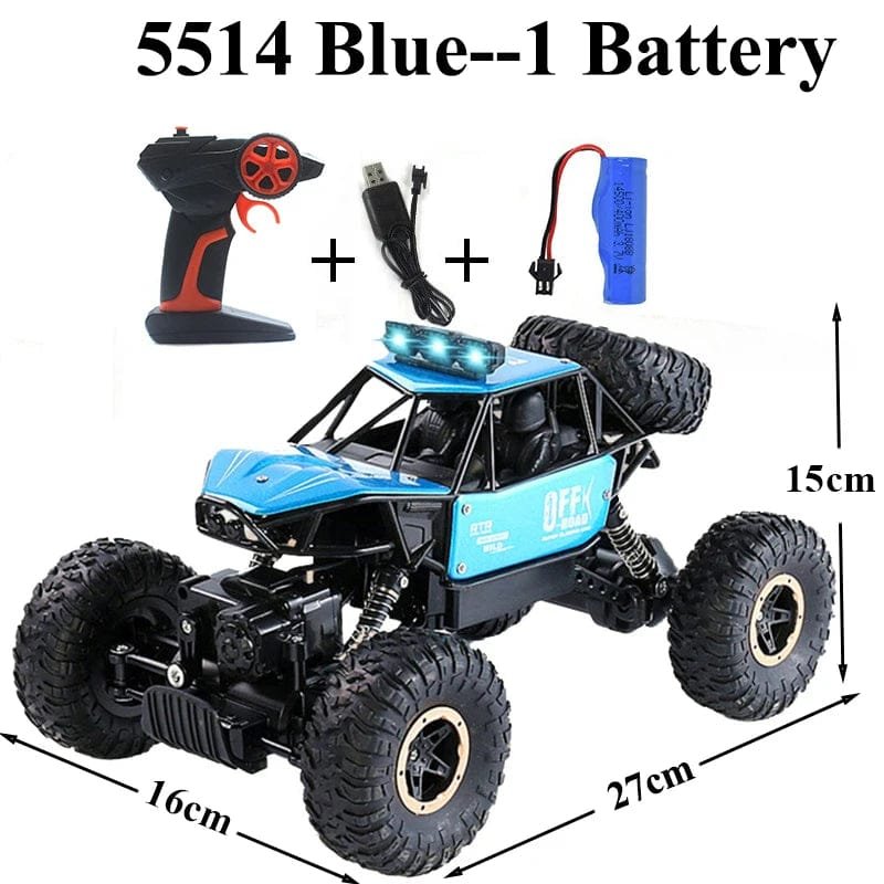 Paisible 4WD RC Car with Bubble Machine - Rock Crawler Toy