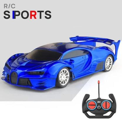 1/18 RC Sports Car with LED Light - 2.4G High-Speed Drift Toy
