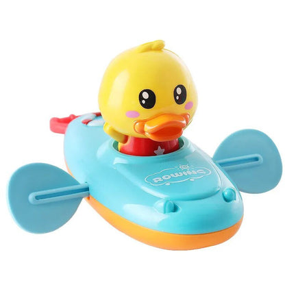 Chain Rowing Boat & Floating Duck, Baby Bath Water Play Toys