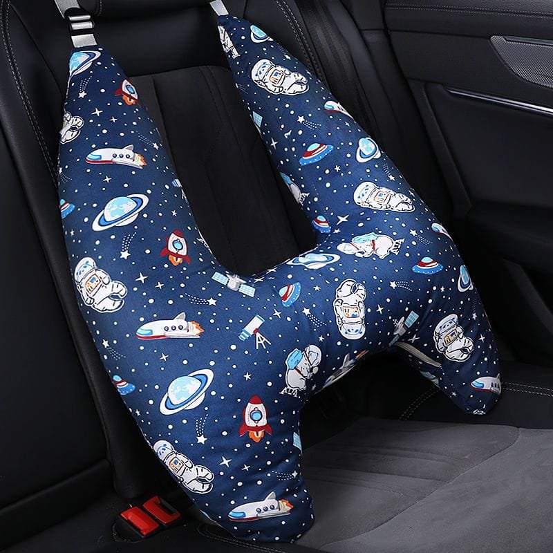 U-Shape Kids Travel Pillow with Cute Animal Pattern