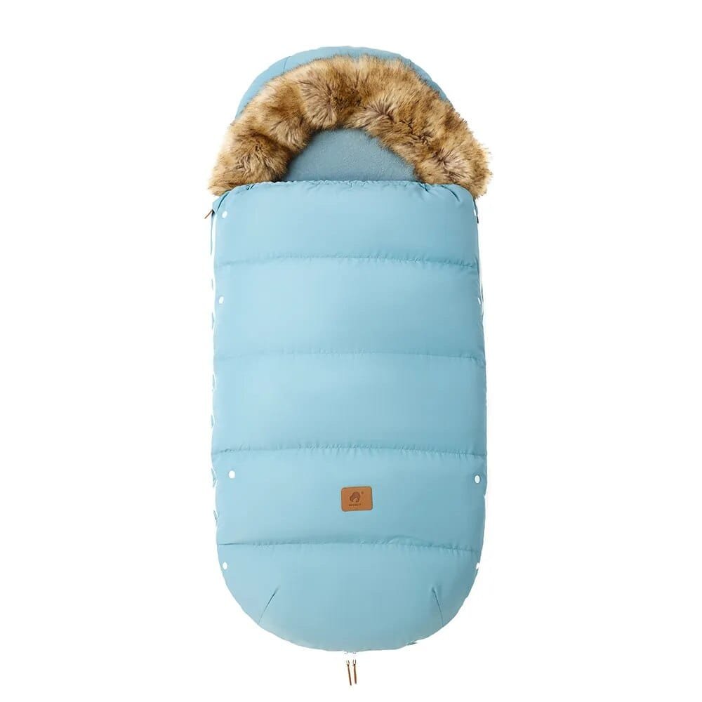Winter Stroller Footmuff: Waterproof and Windproof, Fur Collar, 0-3T