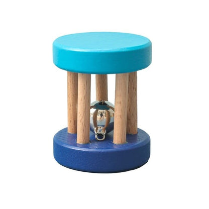 Wooden Baby Rattle & Teether - Crochet Animal Designs