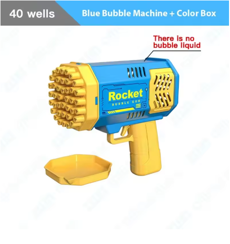 Astronaut Bubble Gun Machine – 5000+ Bubbles/Min, LED, Leak-Proof