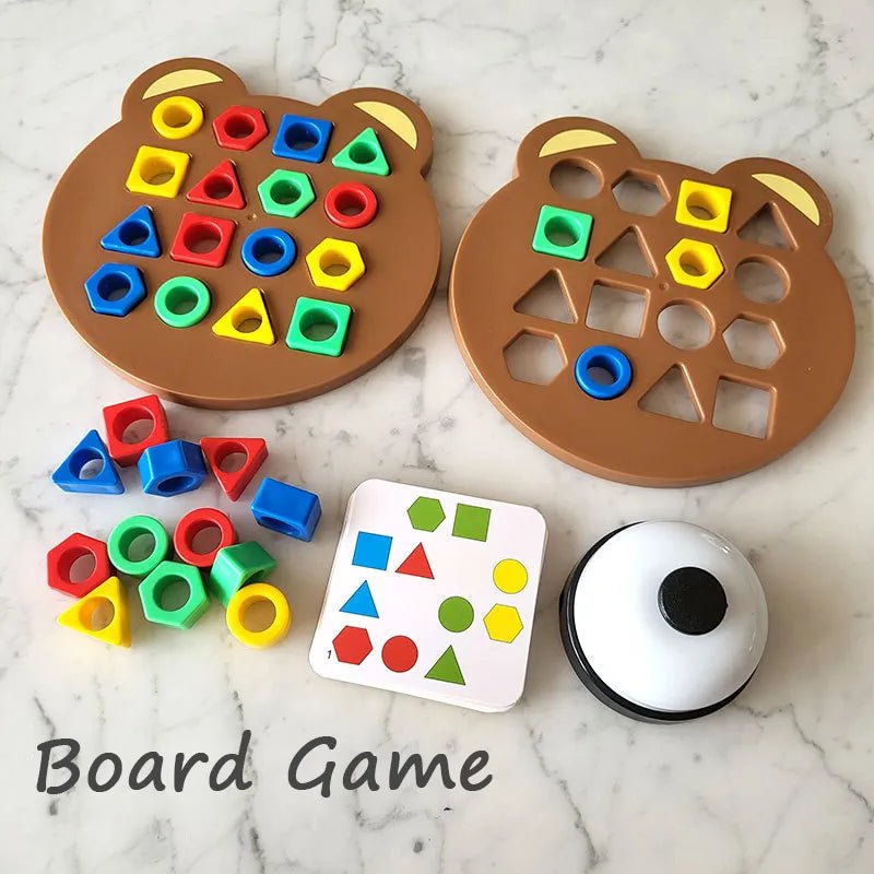 Colorful Geometric Puzzle: Early Educational Toy
