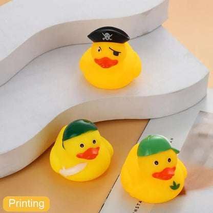 5-100Pcs Rubber Ducks Set - Squeaky Bath Toys for Kids