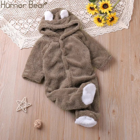 Autumn Cartoon Long-Sleeve Romper: Toddler Kids Playsuit 0-24M