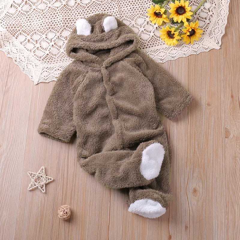 Autumn Cartoon Long-Sleeve Romper: Toddler Kids Playsuit 0-24M