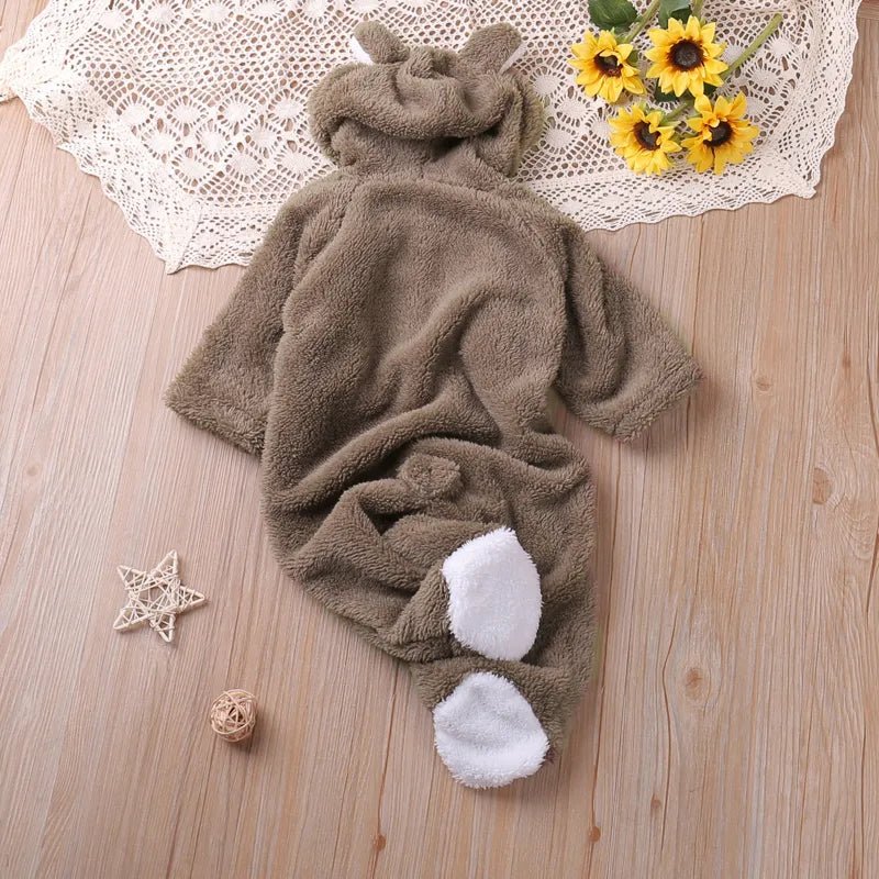 Autumn Cartoon Long-Sleeve Romper: Toddler Kids Playsuit 0-24M