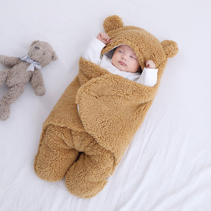 Thick Fleece Newborn Sleep Bag with Cotton Lining