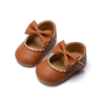 Infant Bowknot Mary Janes - Non-Slip Rubber Sole Baby Casual Shoes