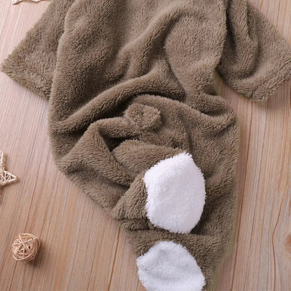 Autumn Cartoon Long-Sleeve Romper: Toddler Kids Playsuit 0-24M