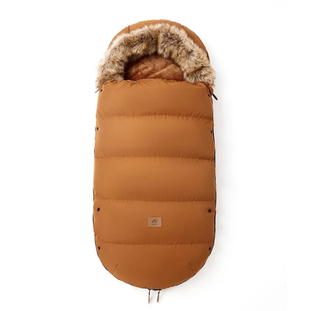 Winter Stroller Footmuff: Waterproof and Windproof, Fur Collar, 0-3T