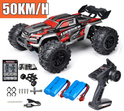 75KM/H 4x4 RC Monster Truck - LED, Brushless, 1/16 Scale
