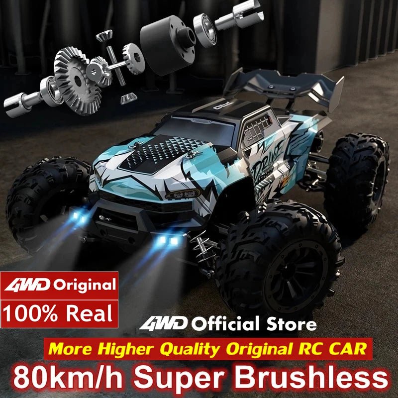 4WD RC Off-Road Drift Car - Super Brushless 50/80KM/h Toy