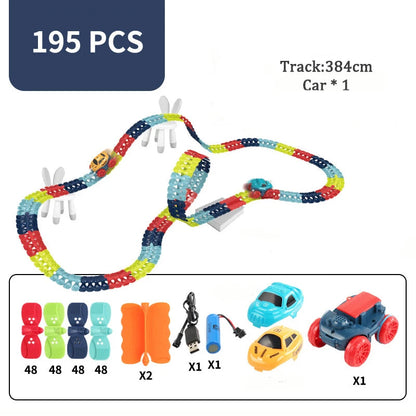 Changeable LED Race Track Set – DIY Railway Kit