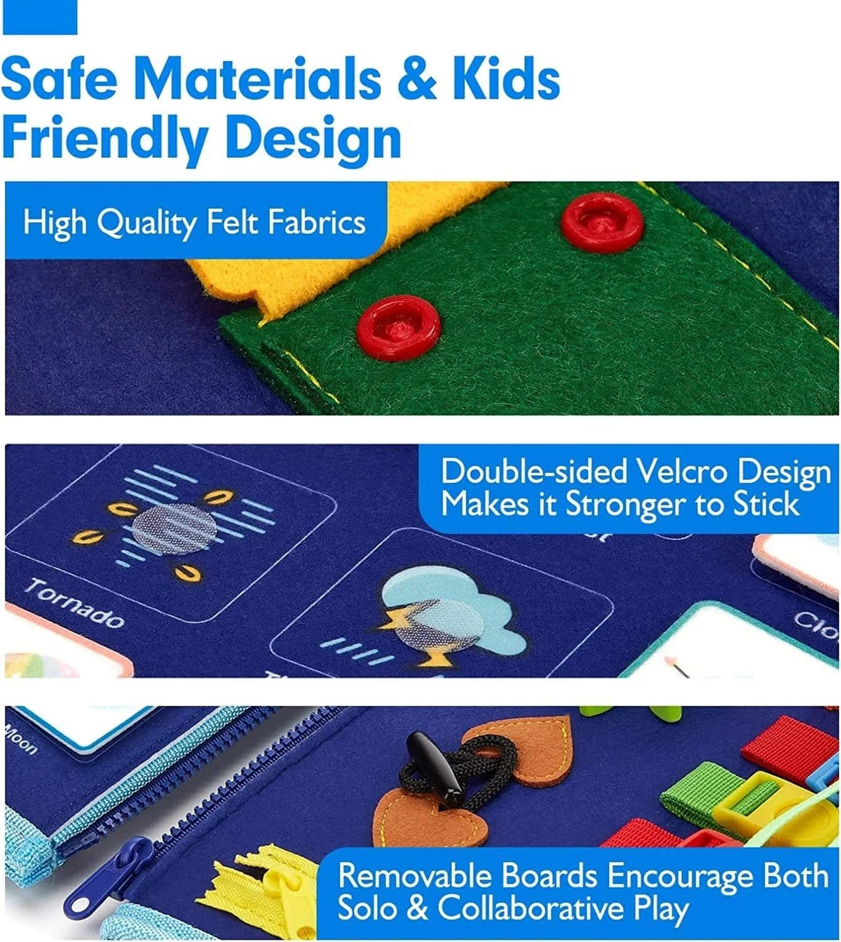 Travel Busy Board: Montessori Learning Toy for Toddlers