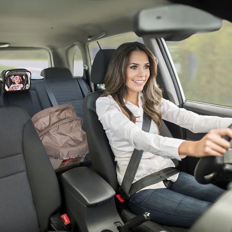 Adjustable Wide Car Seat Mirror for Baby Safety, High Quality
