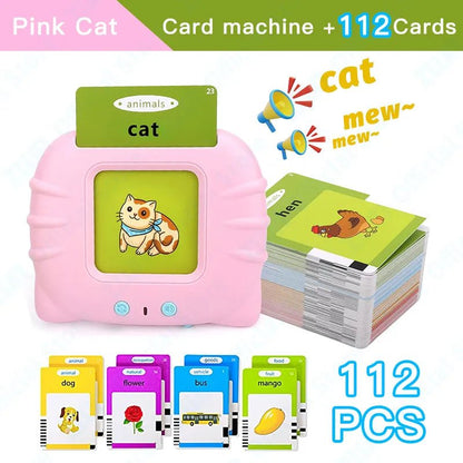 Montessori Audio Flash Cards: English Learning Electronic Book for Kids