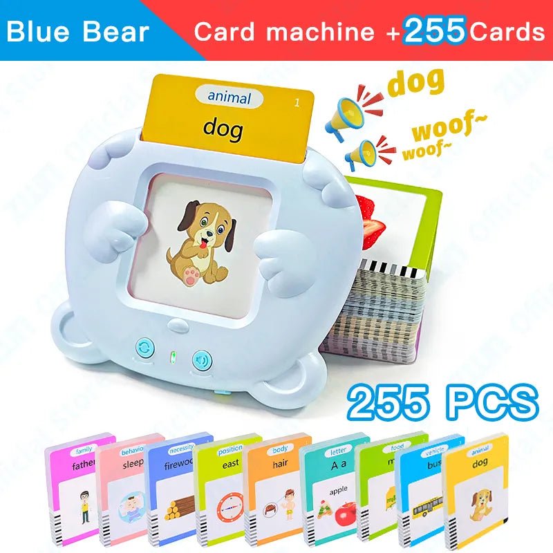 Montessori Audio Flash Cards: English Learning Electronic Book for Kids