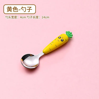 Cartoon Baby Fork & Spoon Set - 1/3PCS Kid Tableware
